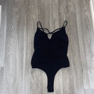 Wet seal ribbed body suit